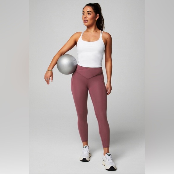 Fabletics Oasis PureLuxe HW Crossover 7/8 Legging Medium - Picture 4 of 7